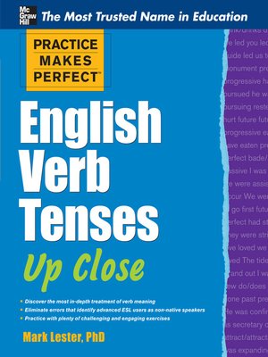 cover image of English Verb Tenses Up Close